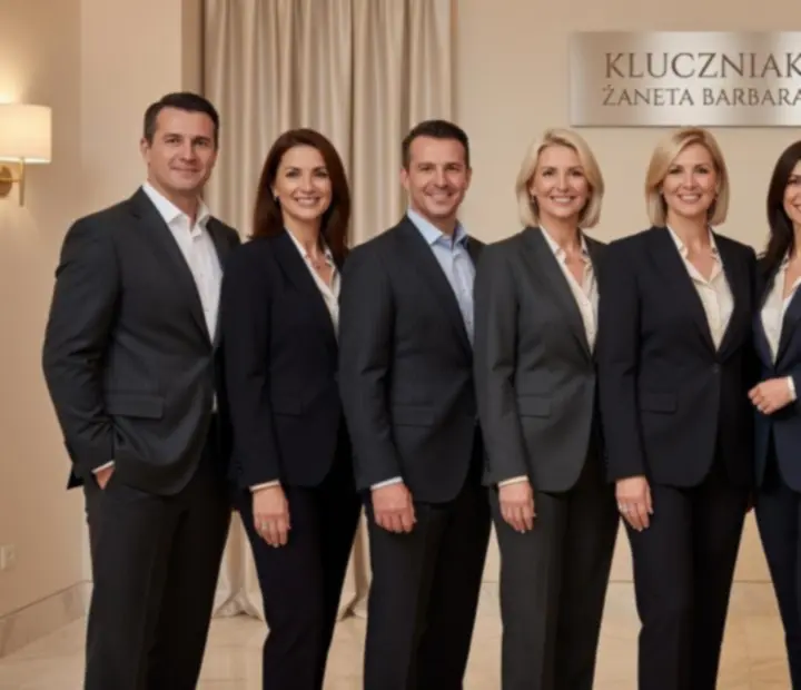 Zespół KLUCZNIAK ŻANETA BARBARA stojący przy eleganckim stole kasynowym podczas prywatnego eventu.